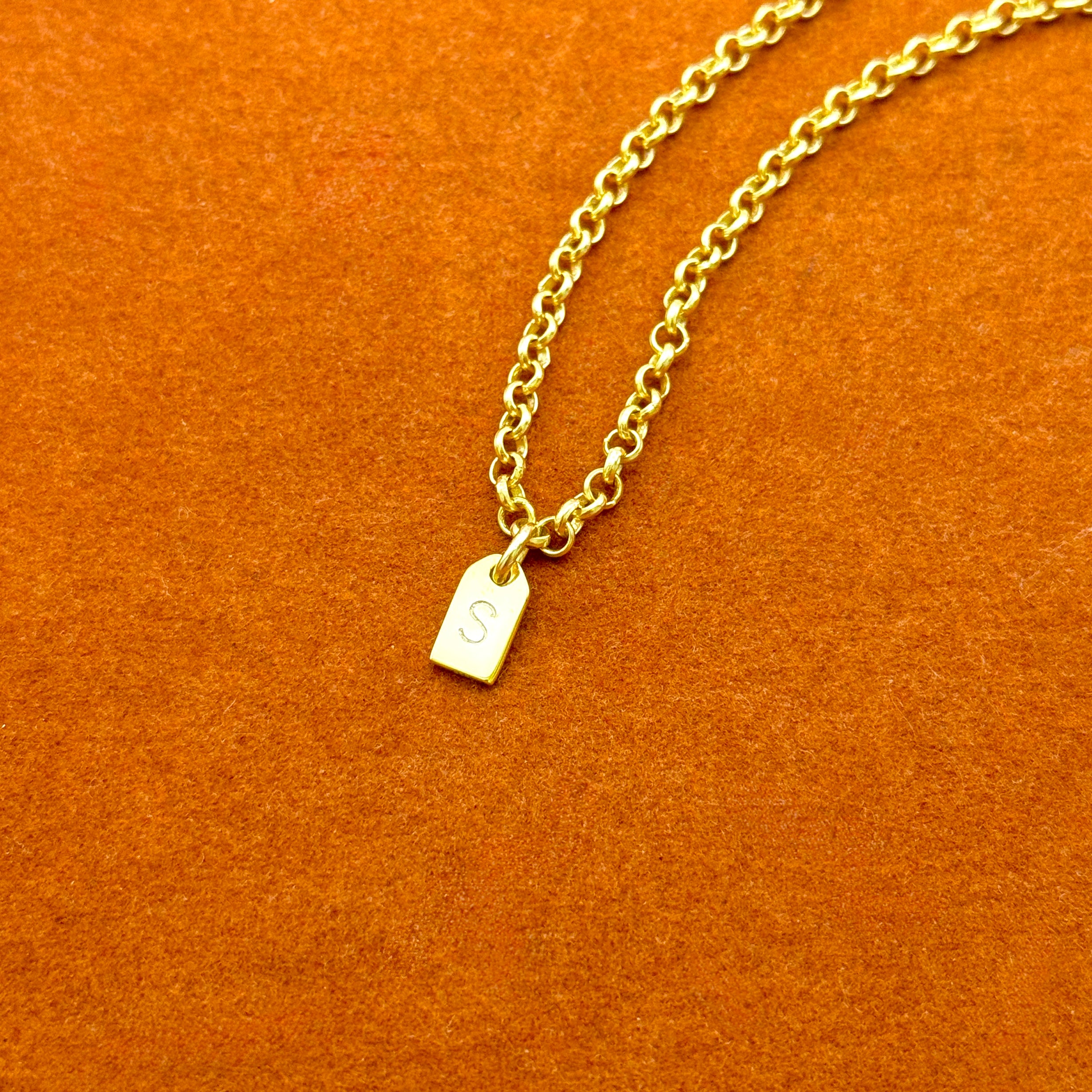 Custom Tag Initial Bracelet
