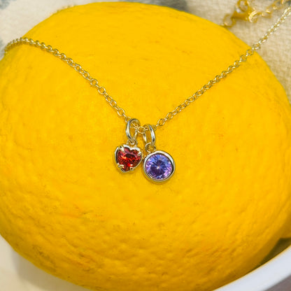 Collar con piedra natal únicamente