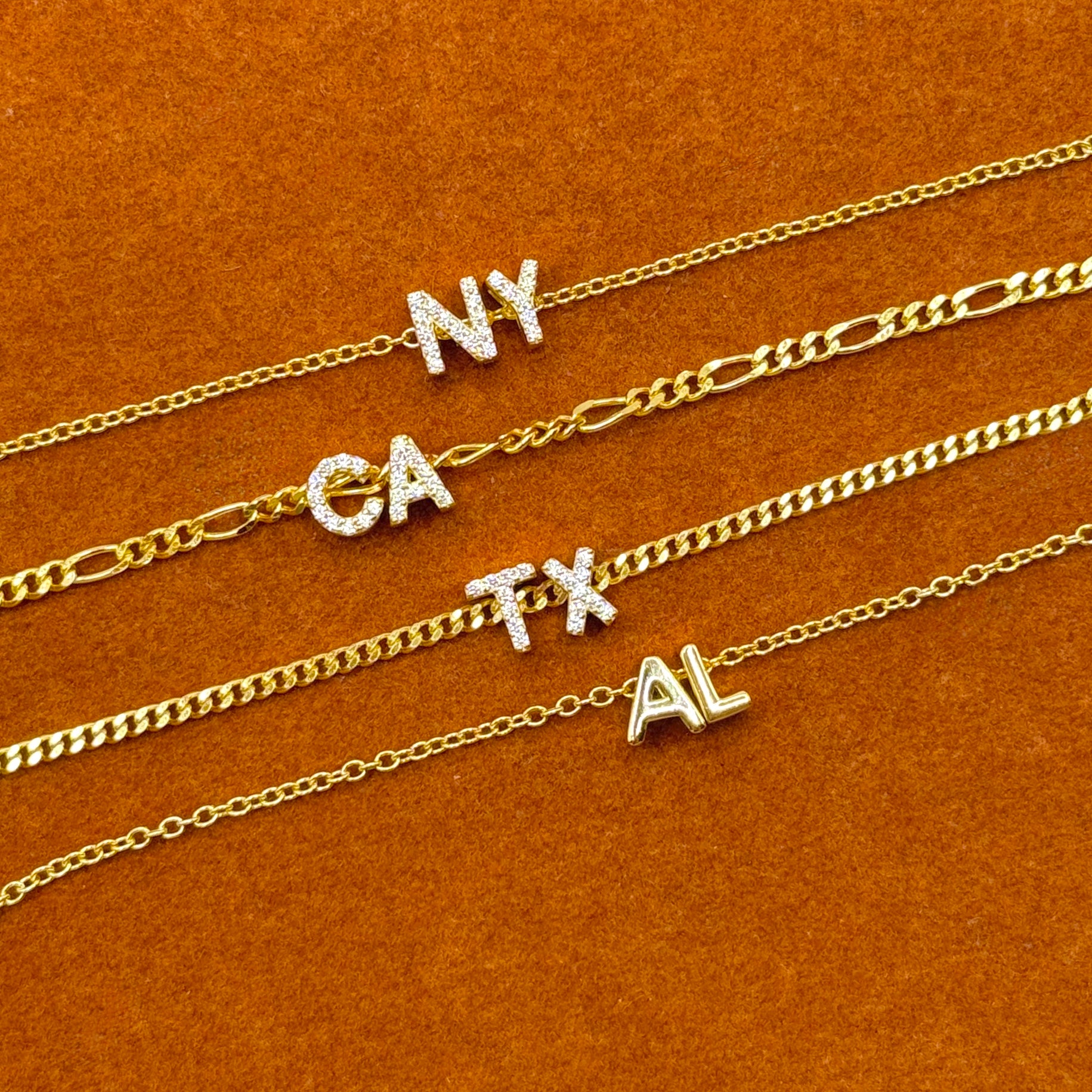 Custom STATE - Adjustable Fit Bracelet