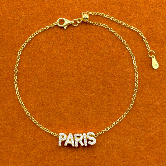 Paris Gemstone with Adjustable Bracelet