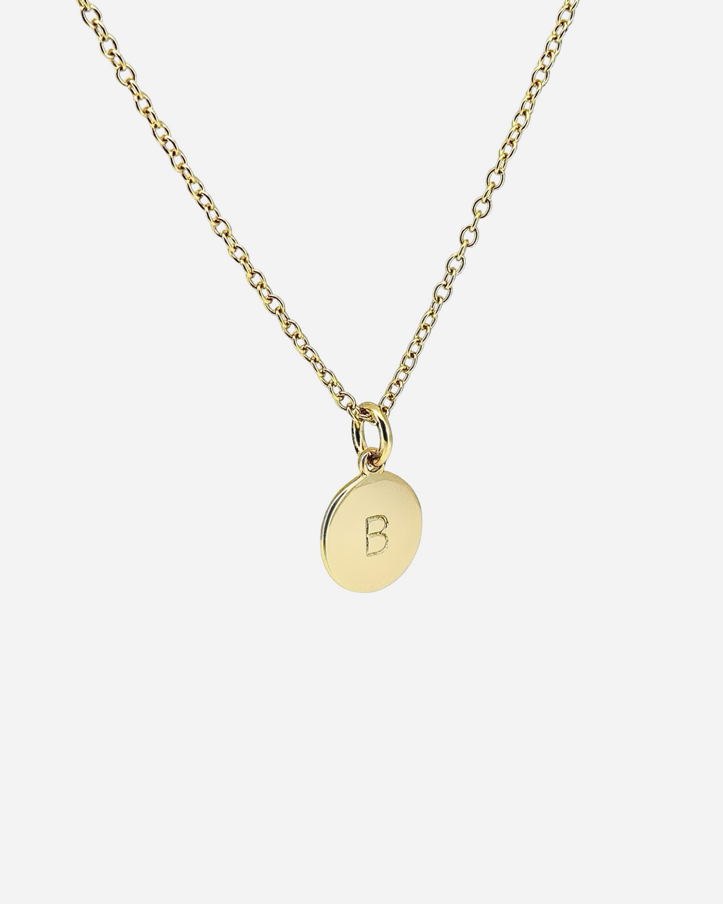 Custom Round Initial Necklace