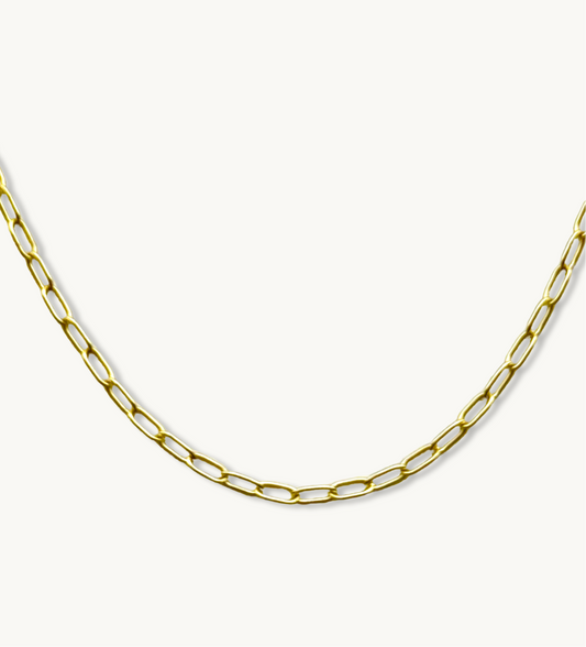Collar de cadena con clip de papel