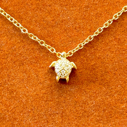 Piedra preciosa de tortuga en collar o pulsera a elegir