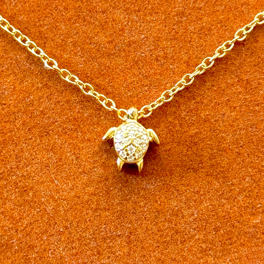Turtle Gemstone Necklace