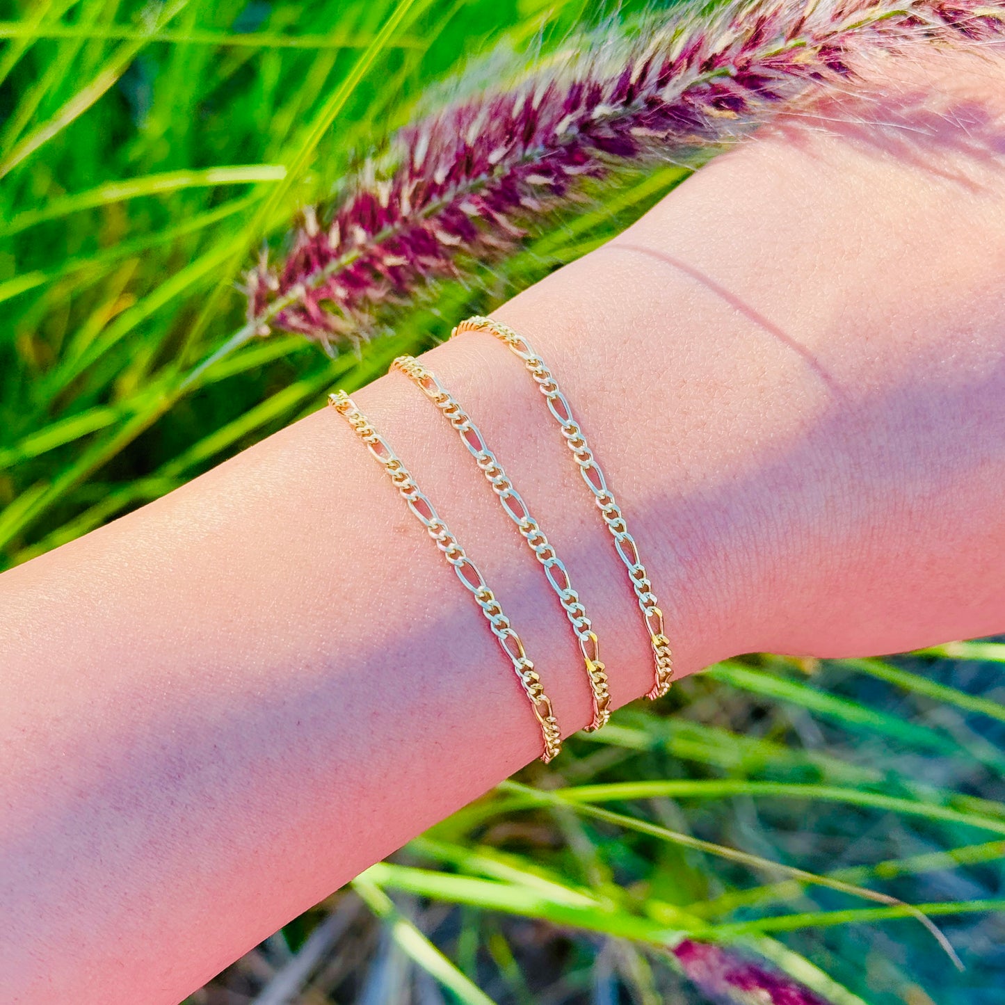 Pulsera de cadena Figaro