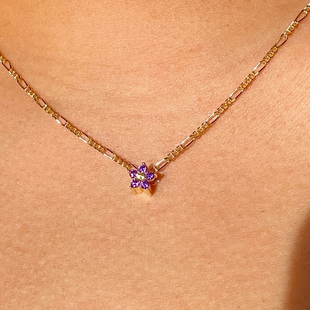 Royalty Violet Flower Charm