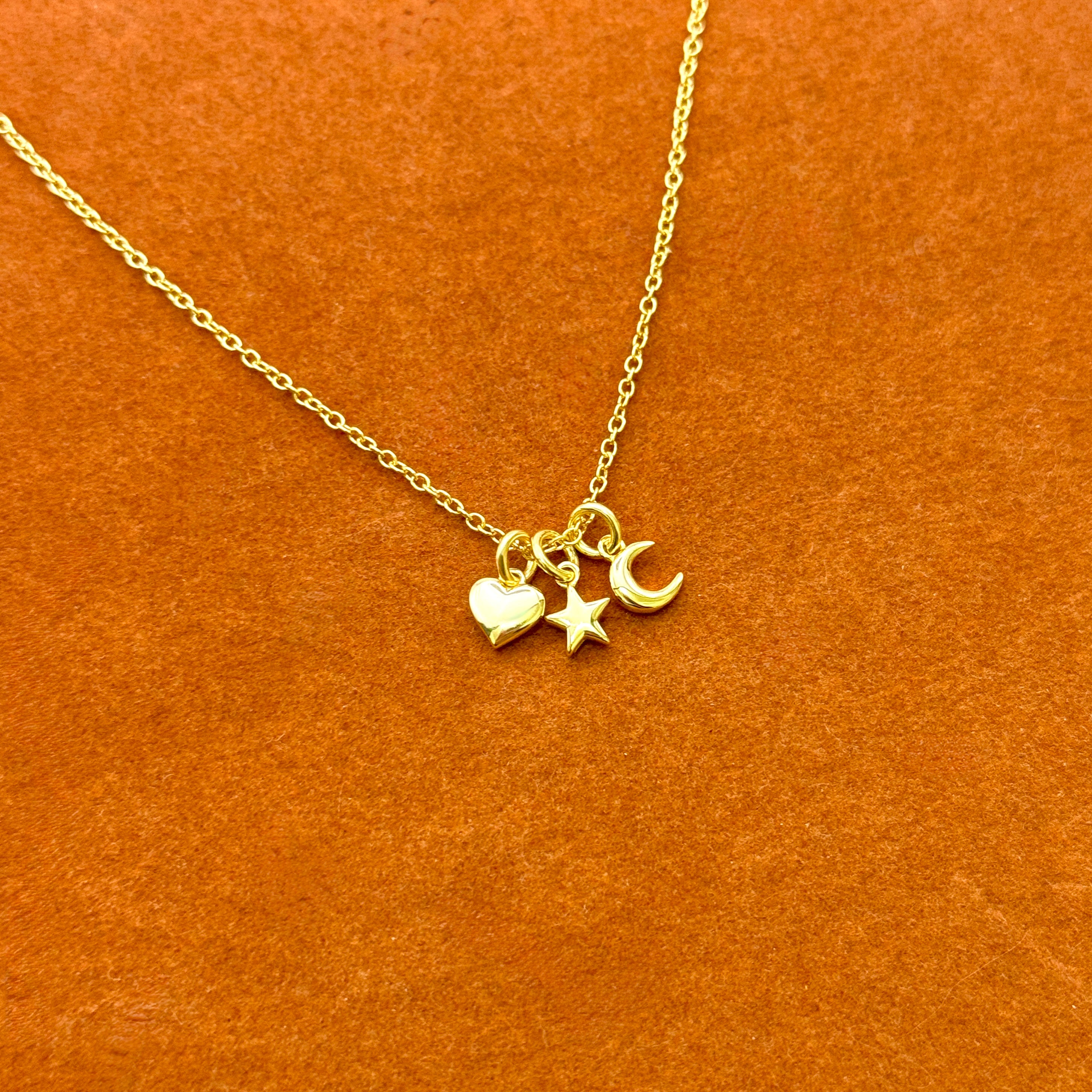 Heart, Star, Moon Necklace