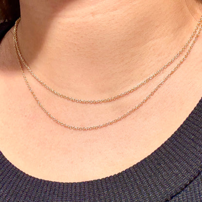 Collar de cadena tipo cable