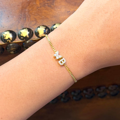 CREATE YOUR OWN WORD with Adjustable-Fit Bracelet