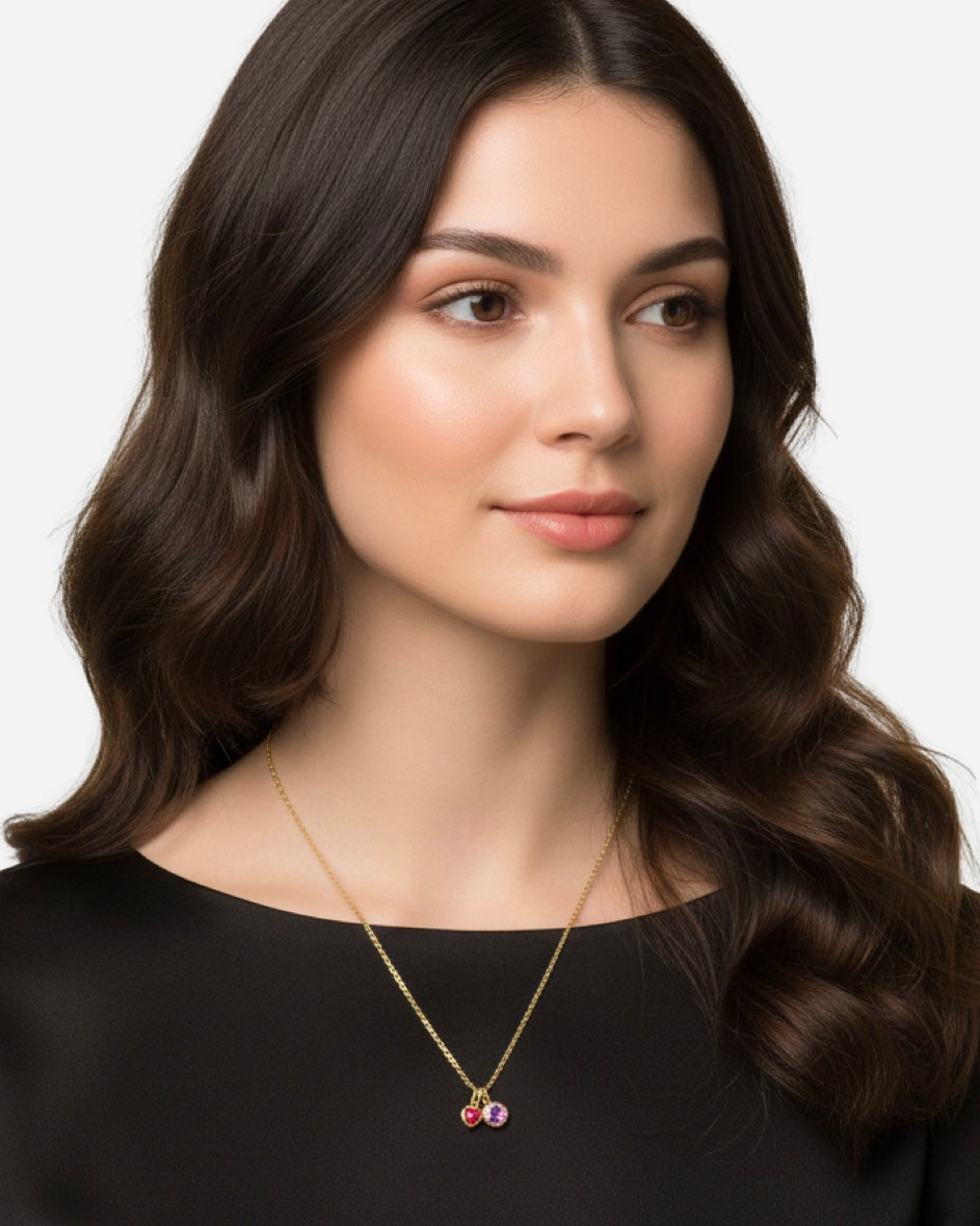 Collar con piedra natal únicamente