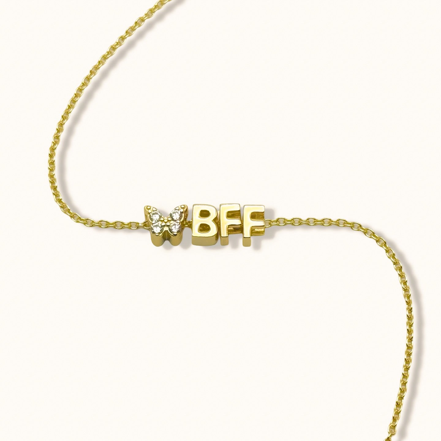 BFF in Adjustable Chain Bracelet