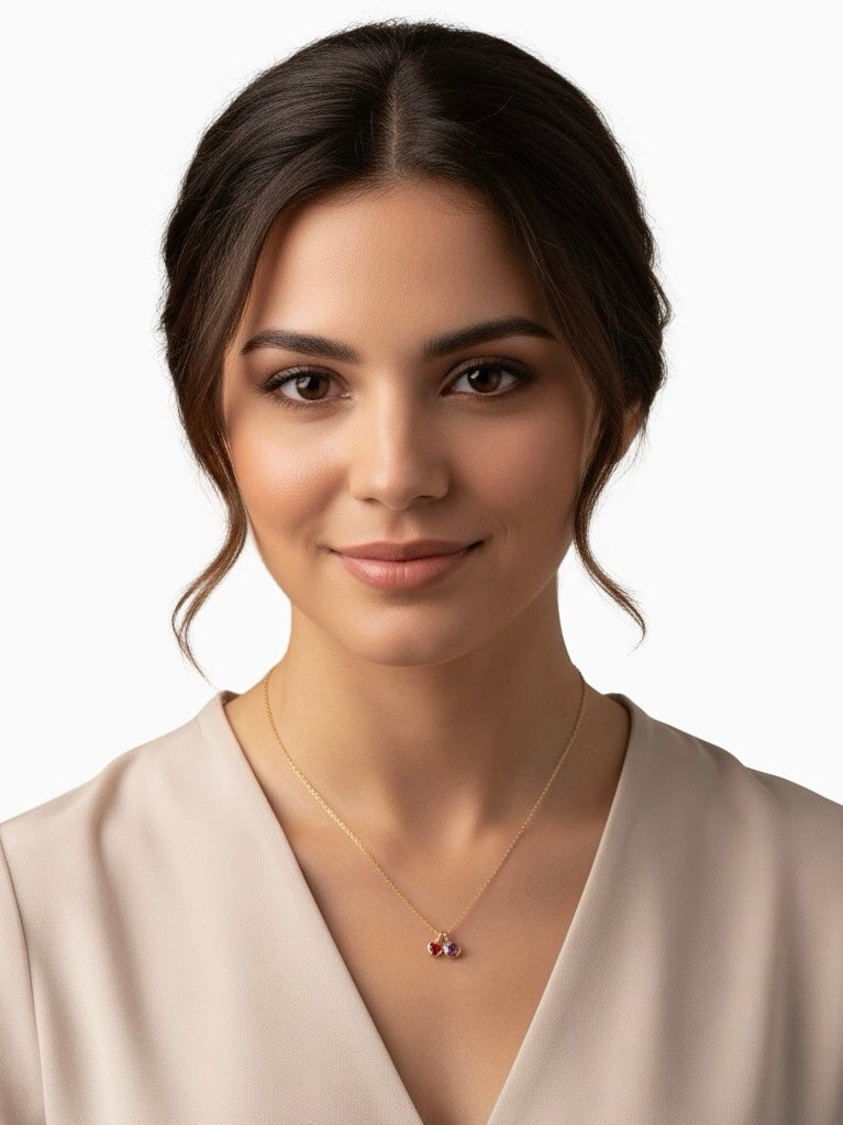 Collar con piedra natal únicamente