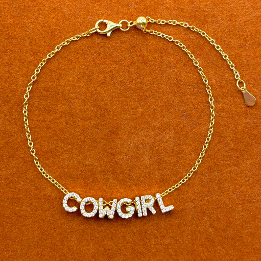 Cowgirl Gemstone with Adjustable Bracelet