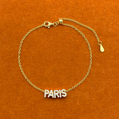 Paris Gemstone with Adjustable Bracelet