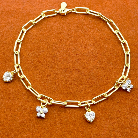 Pulsera de cadena con clip de papel