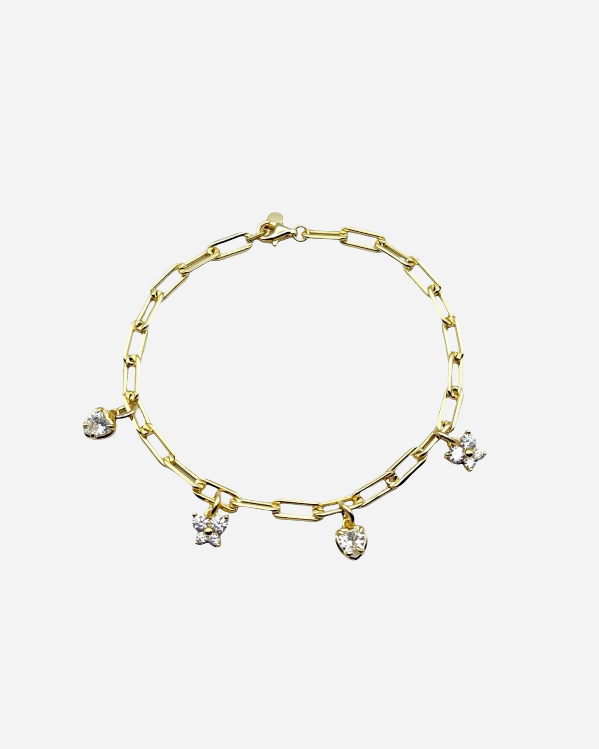 Pulsera de cadena con clip de papel