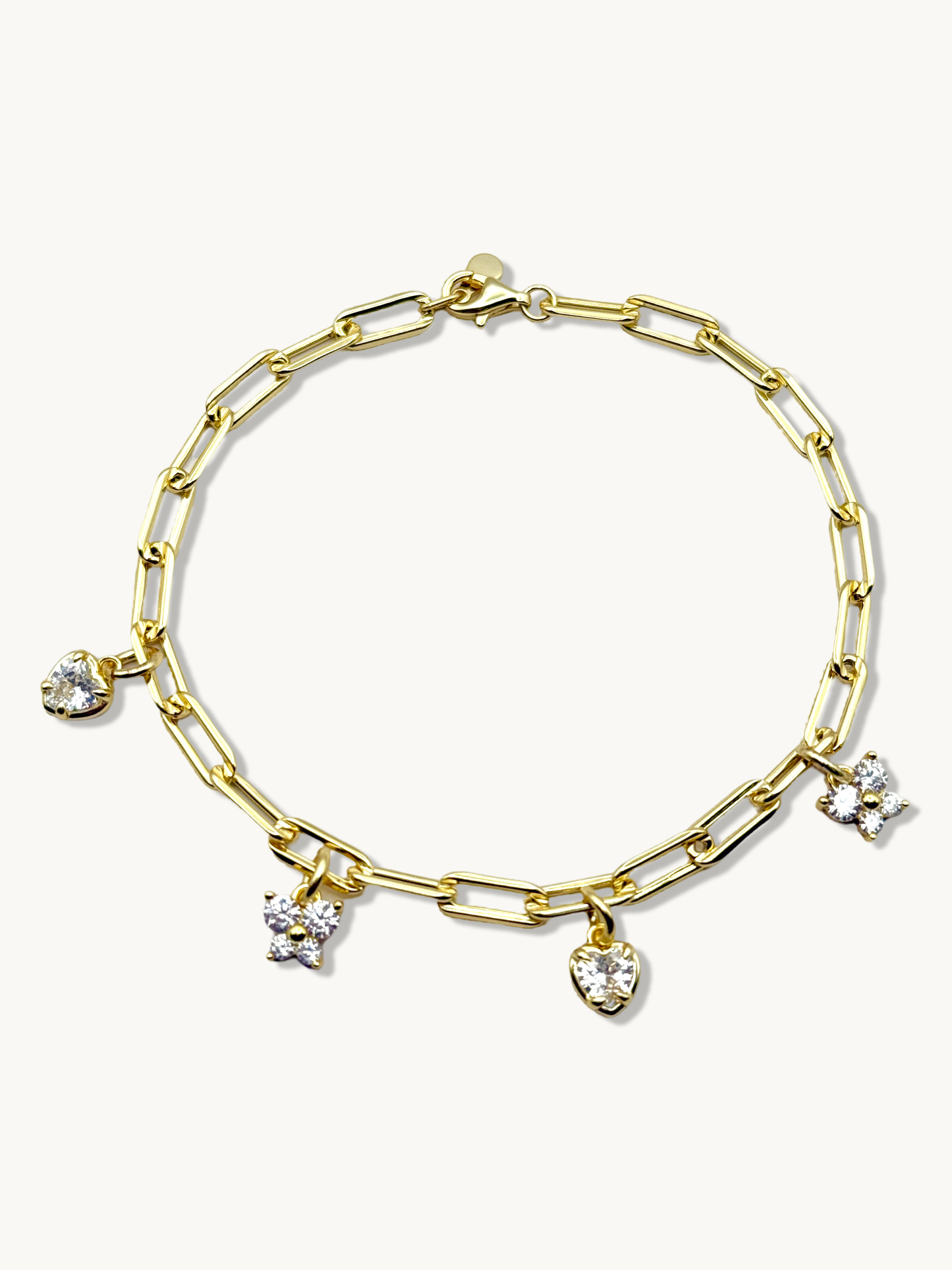 Pulsera de cadena con clip de papel