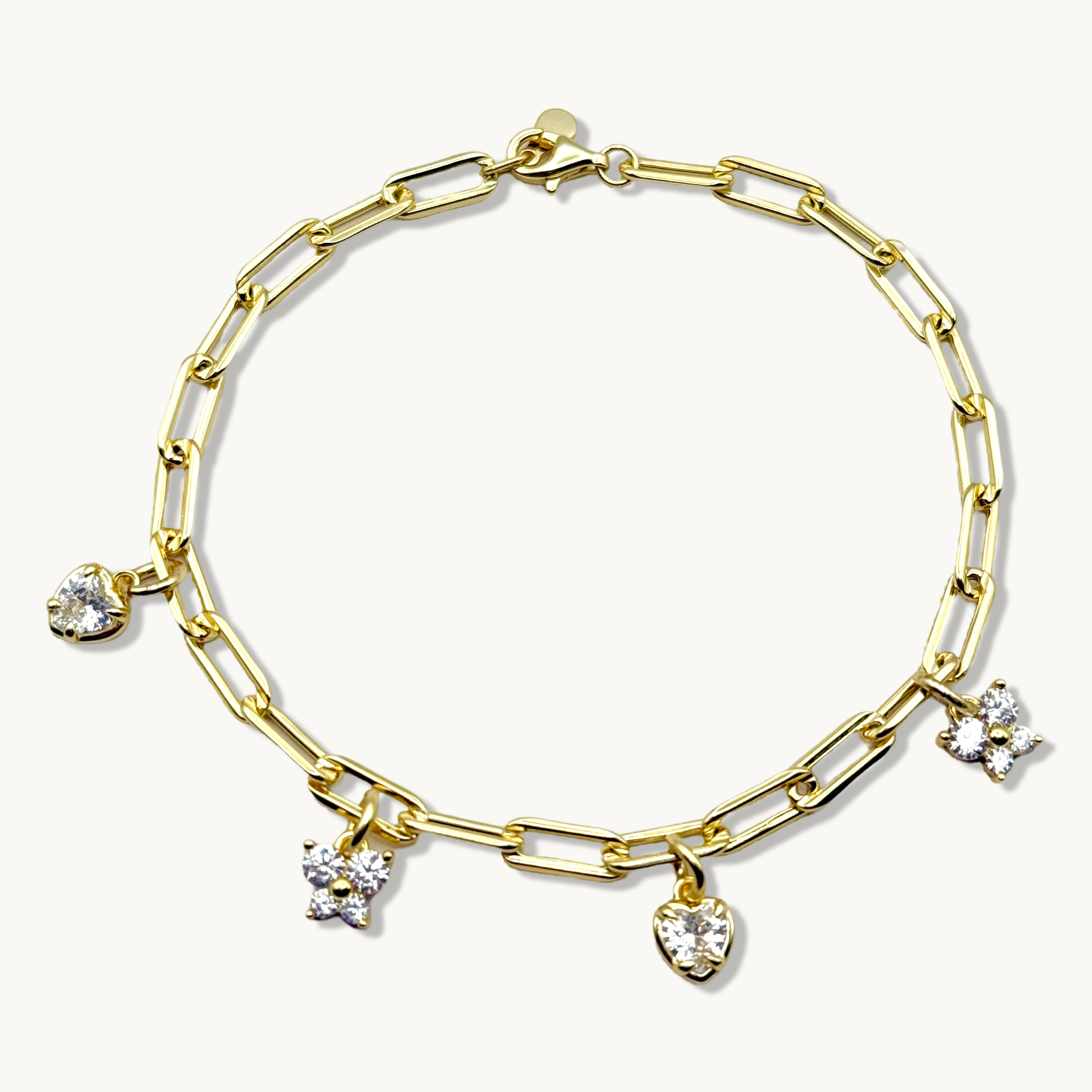 Butterfly and Heart Bracelet
