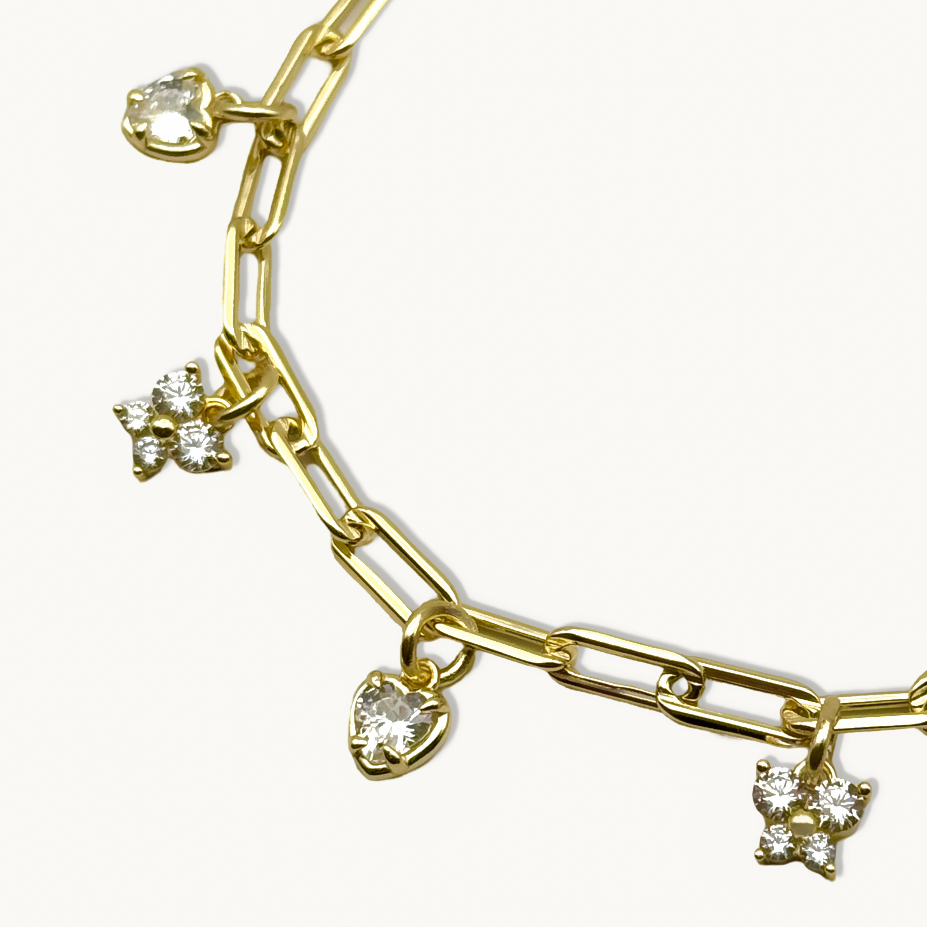Butterfly and Heart Bracelet
