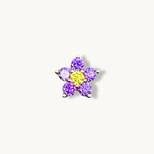 Royalty Violet Flower Charm