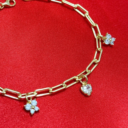 Pulsera de cadena con clip de papel