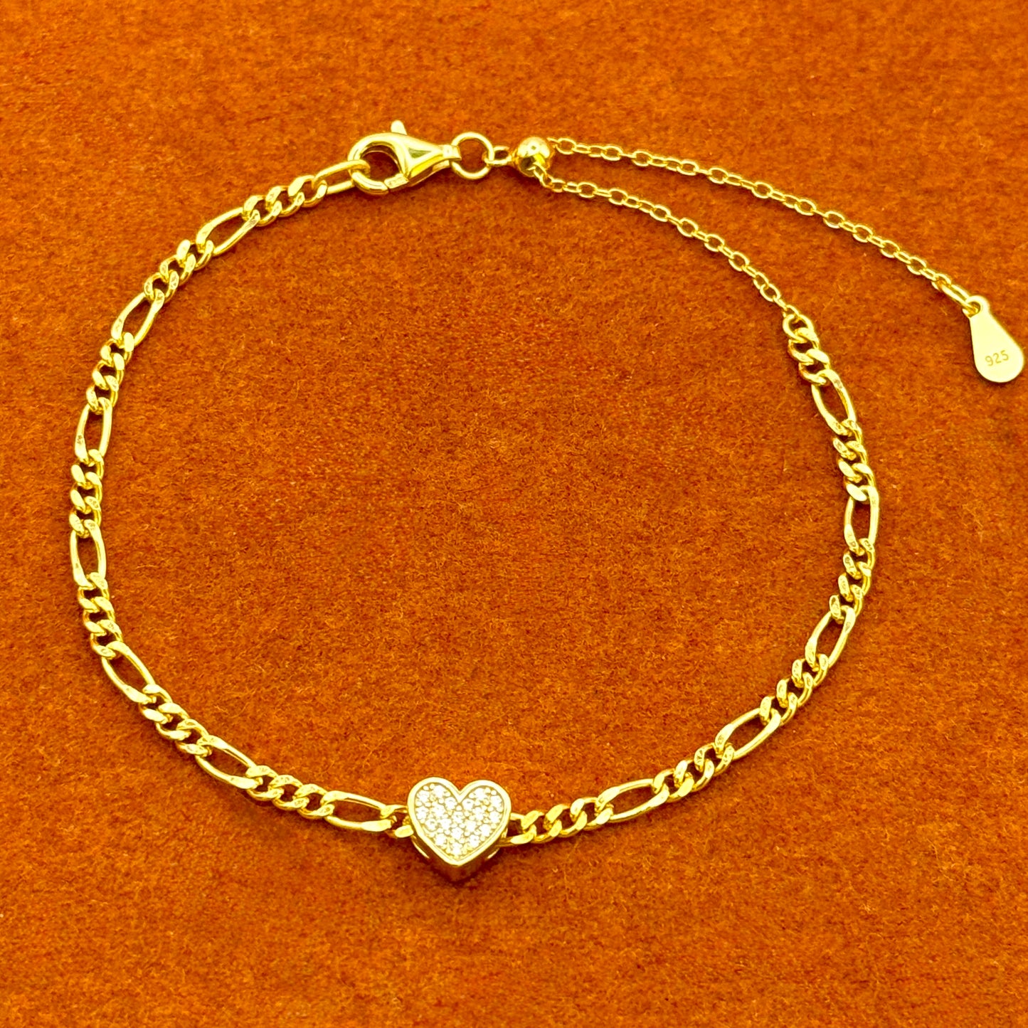 Heart with Adjustable Bracelet