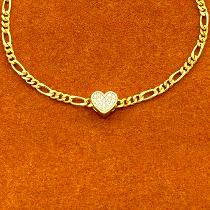 Heart with Adjustable Bracelet