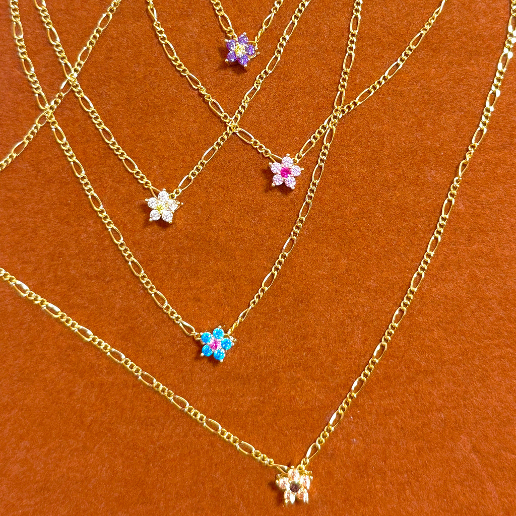 Sweet Pink Flower Charm