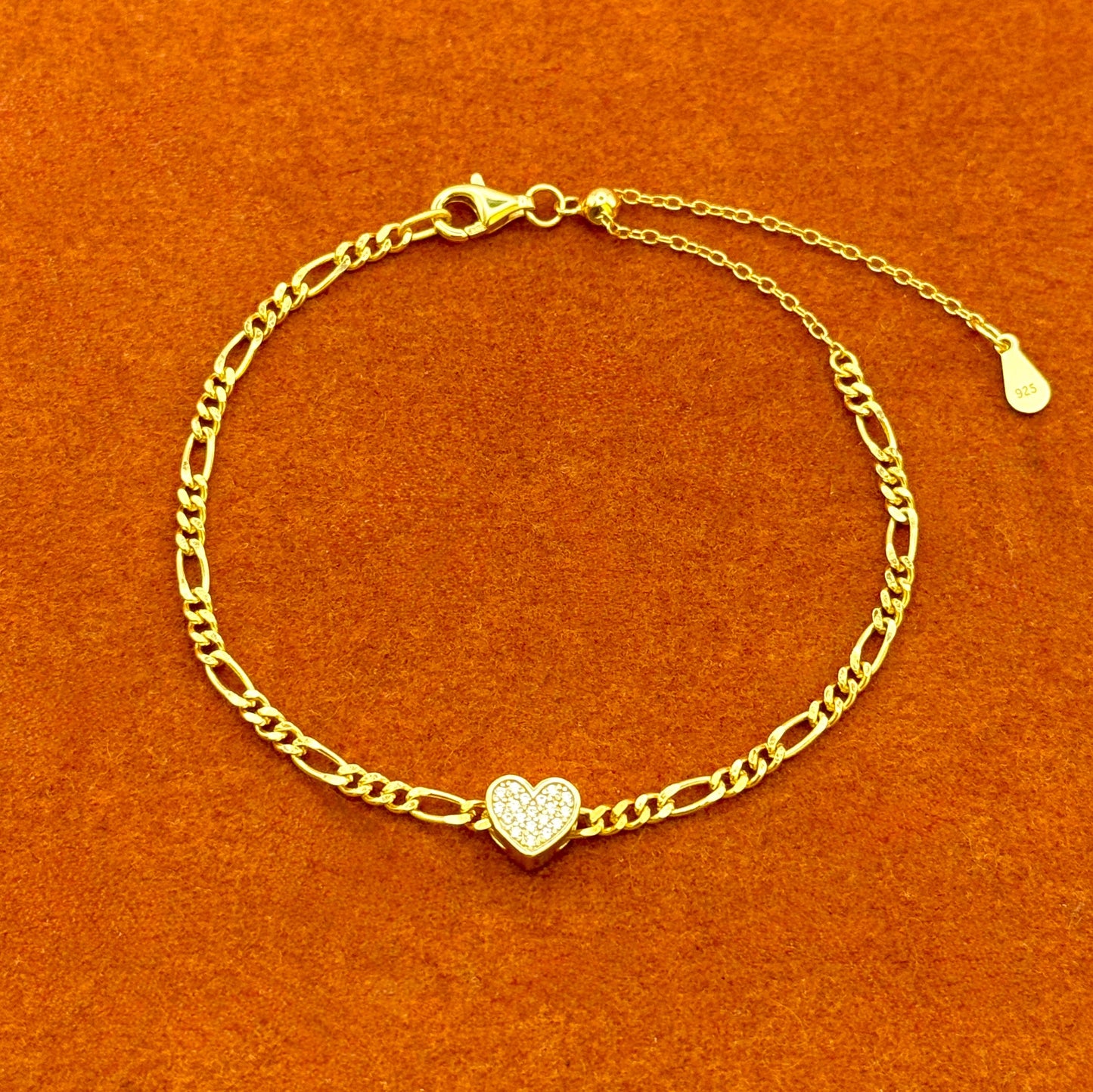 Heart with Adjustable Bracelet