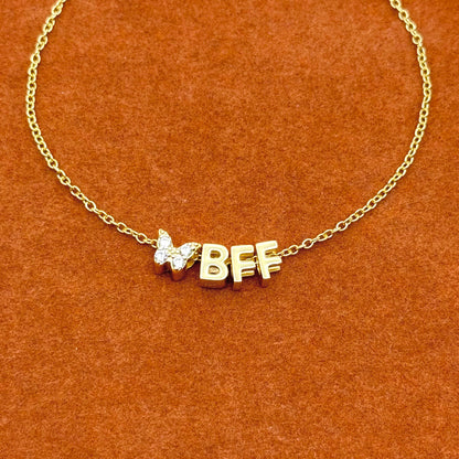 BFF in Adjustable Chain Bracelet