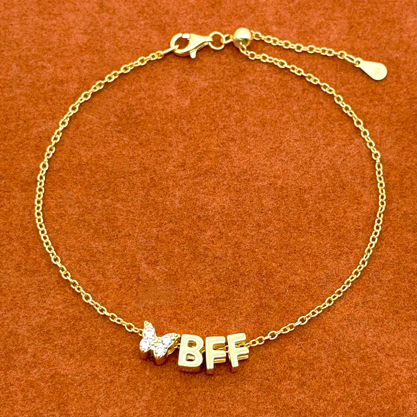 BFF in Adjustable Chain Bracelet