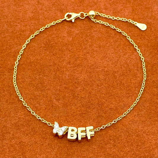 BFF in Adjustable Chain Bracelet