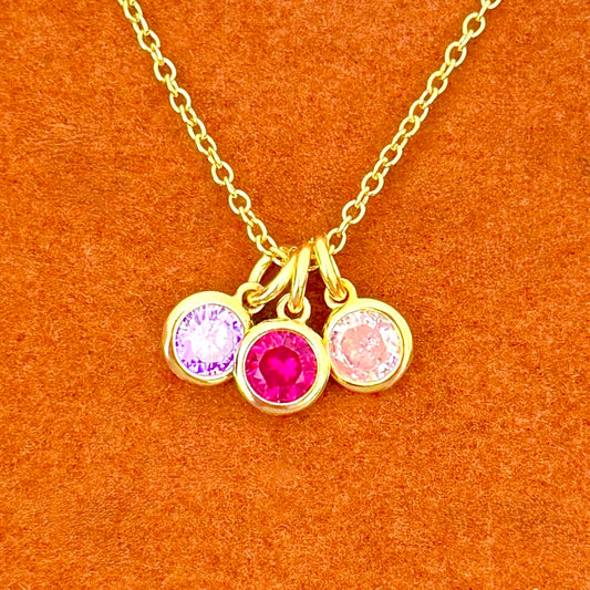 Collar con piedra natal únicamente