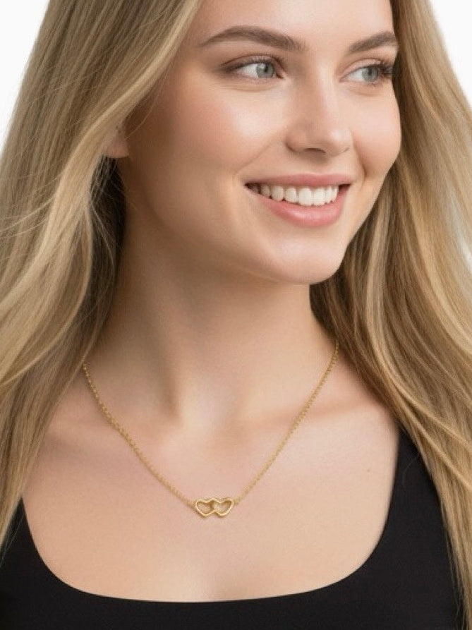Interlock Love Heart Necklace