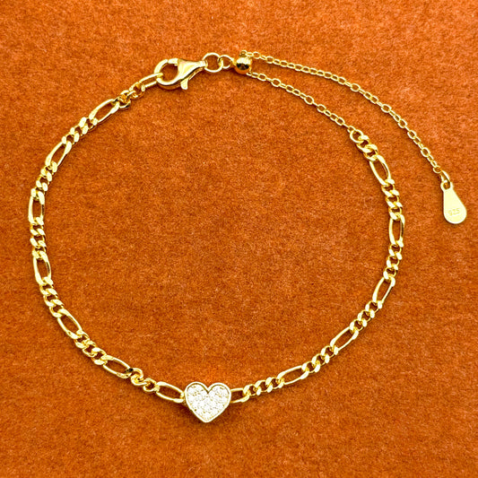 Heart with Adjustable Bracelet