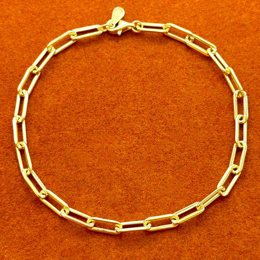 Pulsera de cadena con clip de papel