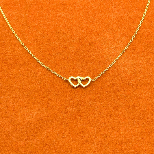 Interlock Love Heart Necklace