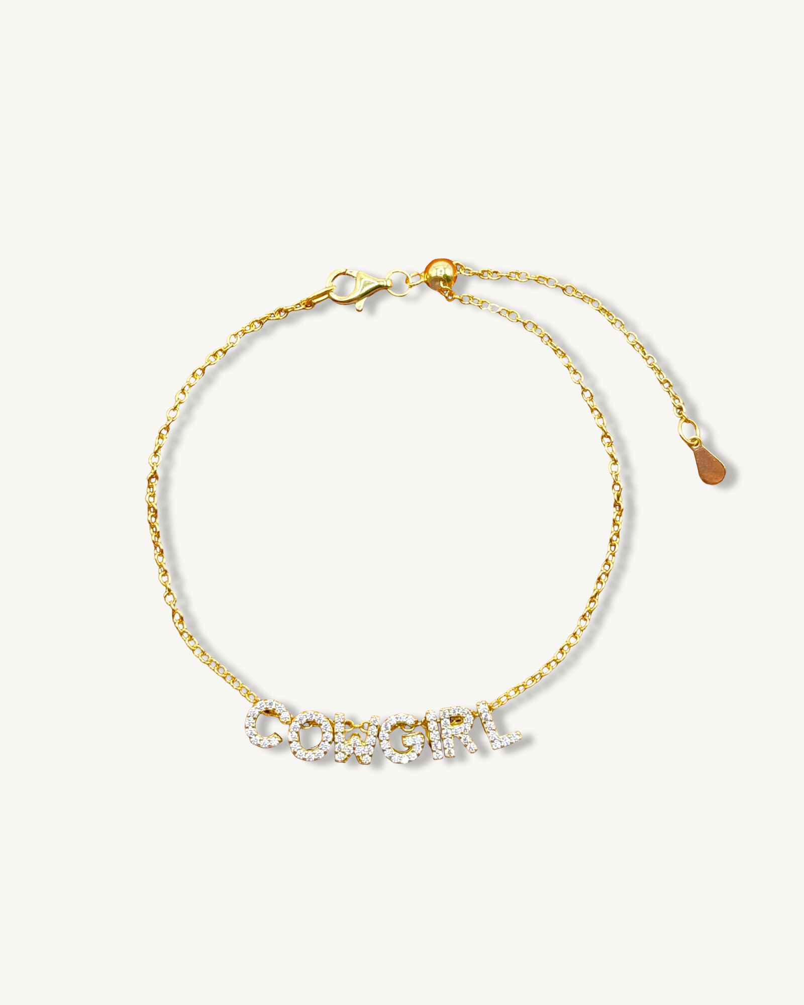 Pulsera vaquera con piedras preciosas