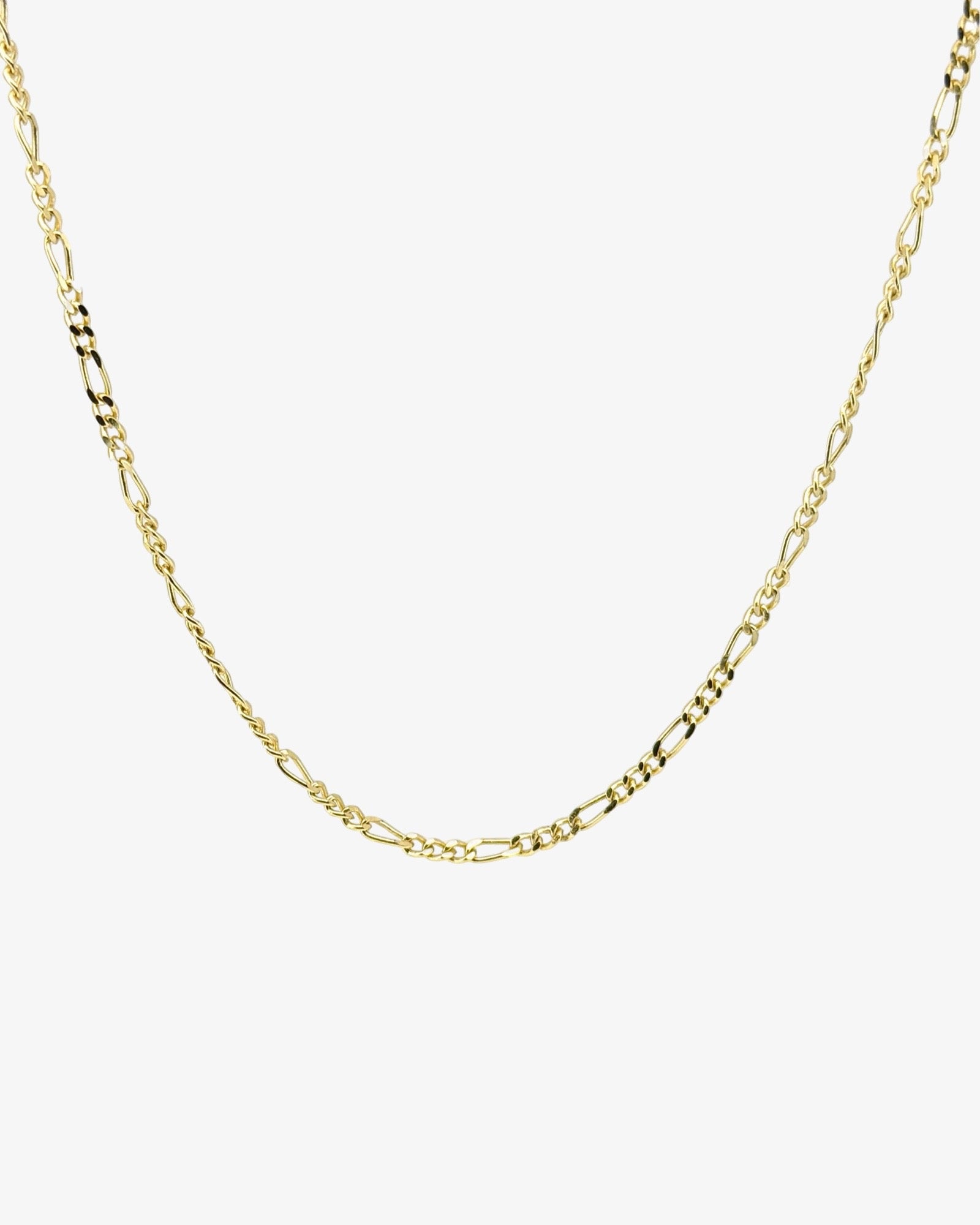 Choose Flower In Figaro Chain Necklace