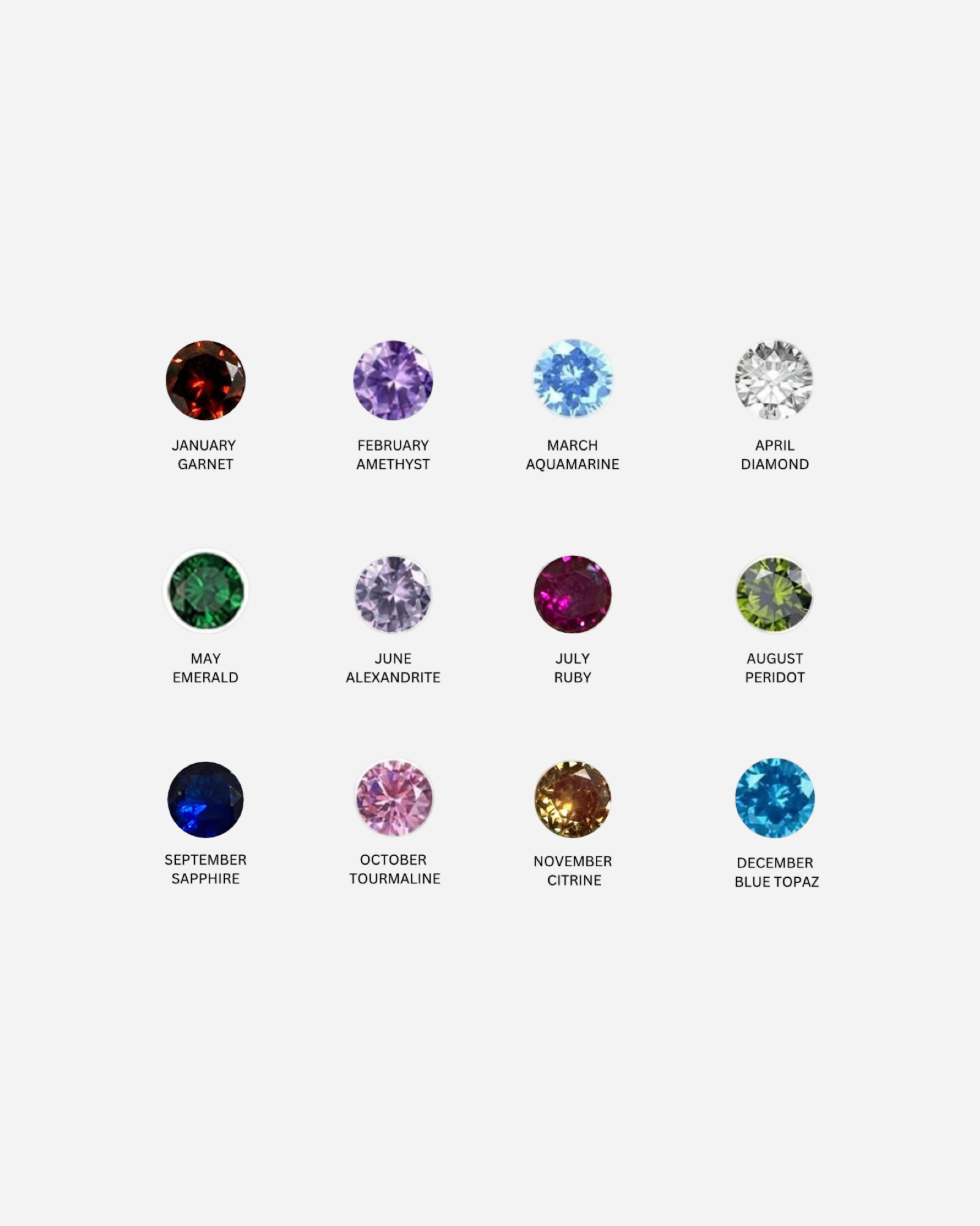 Custom Birthstone Necklace