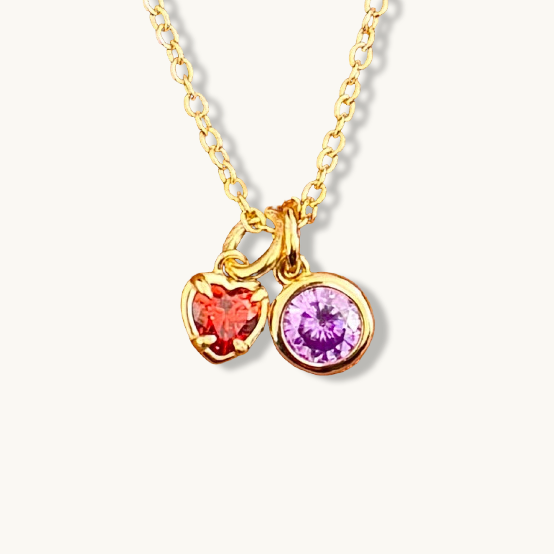Collar con piedra natal únicamente