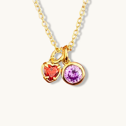 Collar con piedra natal únicamente