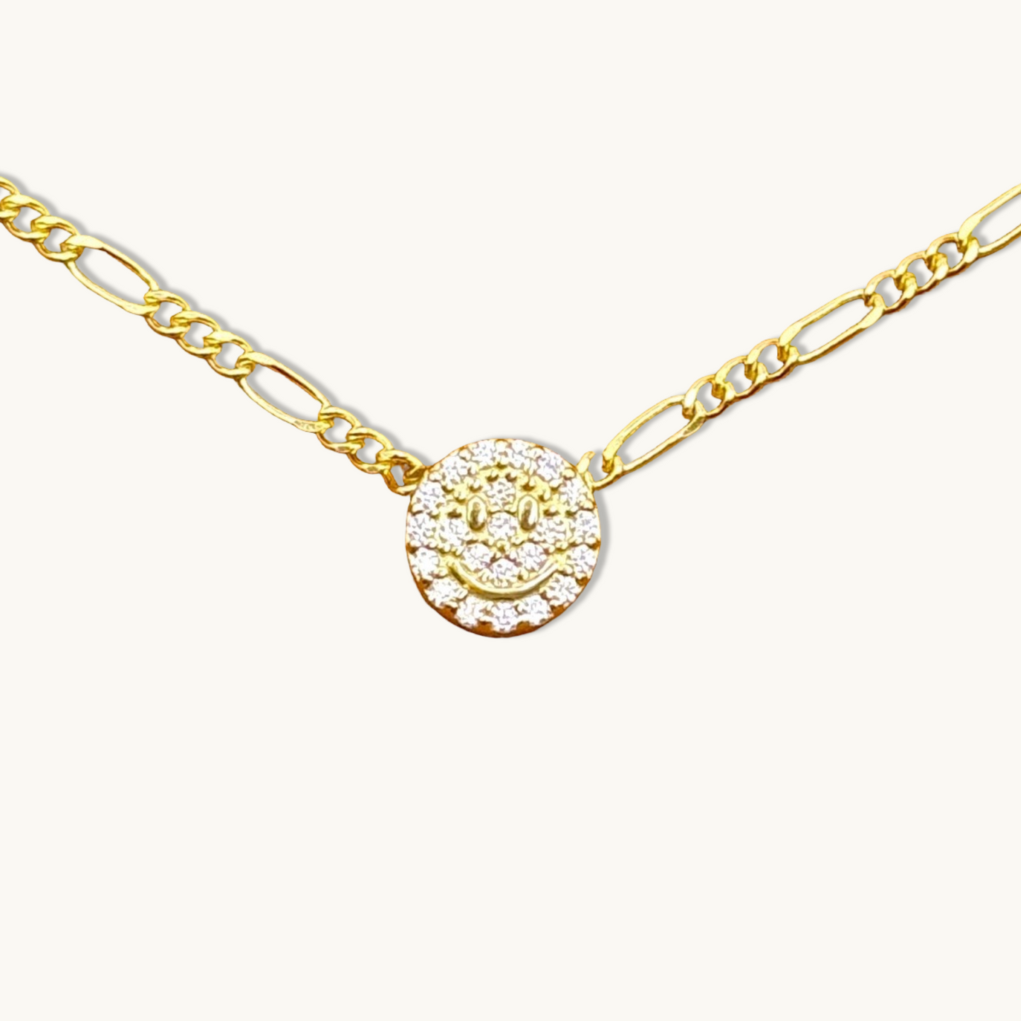 Charm feliz en collar
