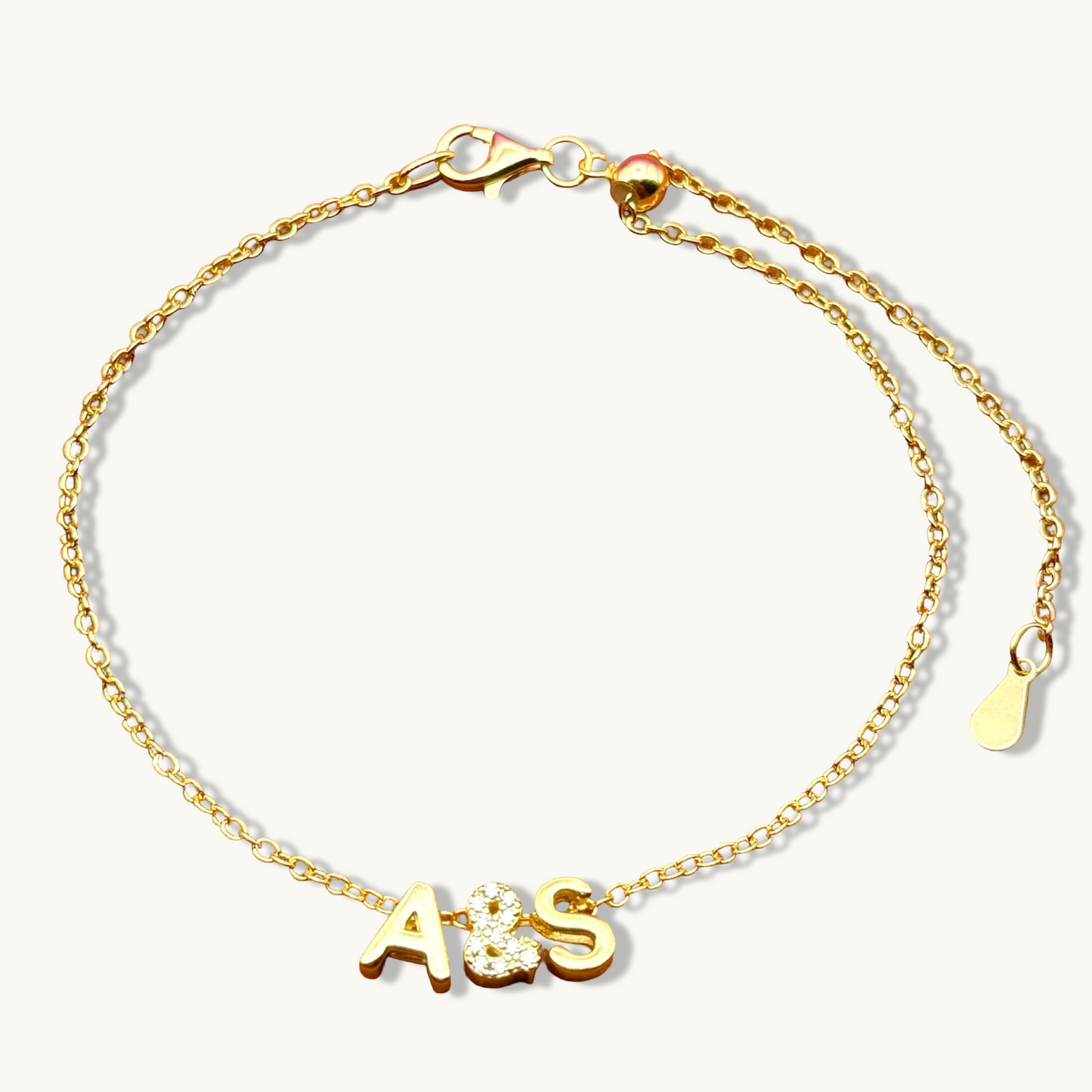 Pulsera personalizada con 3 dijes