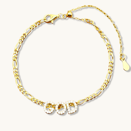 GOD  Bracelet-Adjustable Fit
