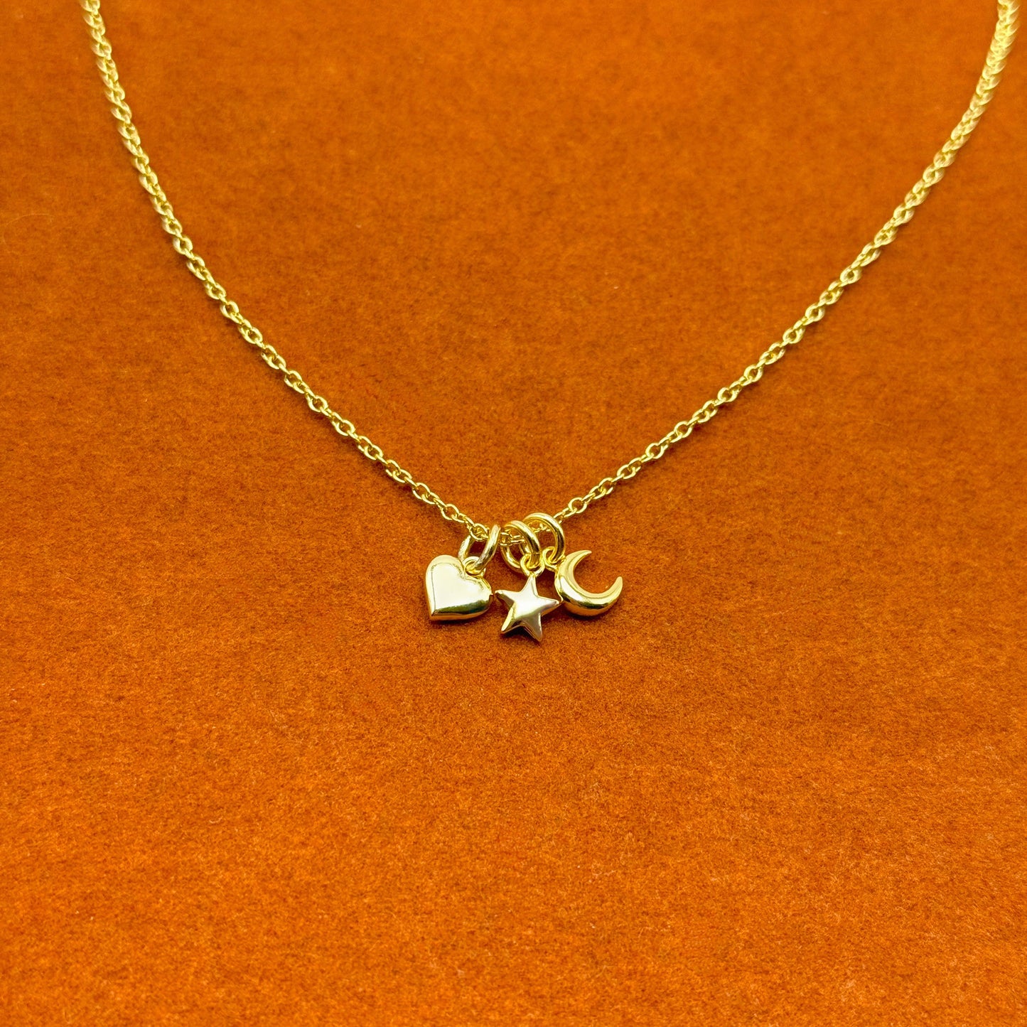 Heart, Star, Moon Necklace