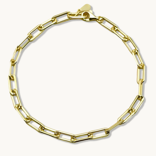 Pulsera de cadena con clip de papel