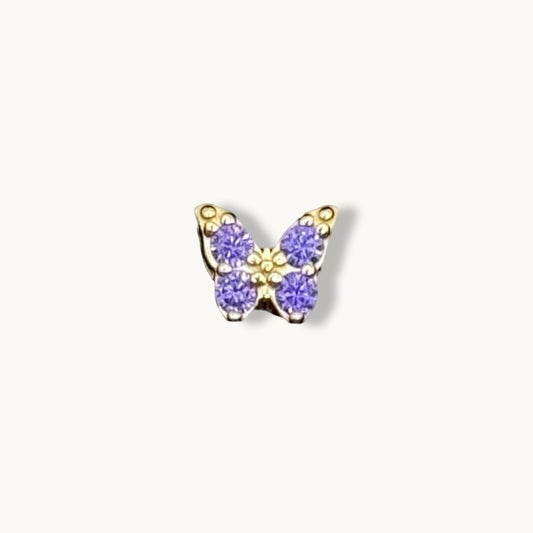 Violet Butterfly Charm