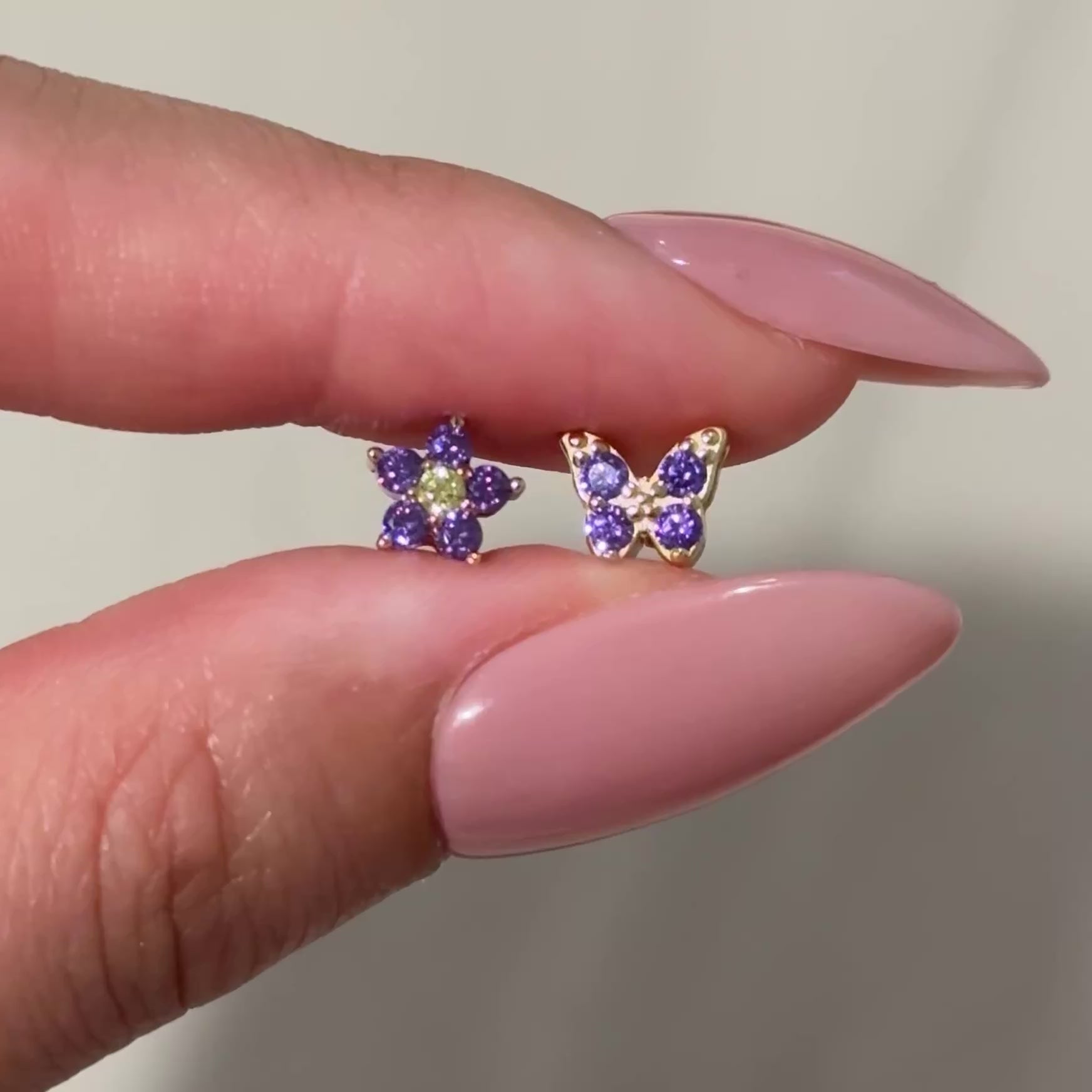 Royalty Violet Flower Charm