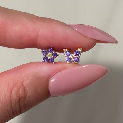Royalty Violet Flower Charm